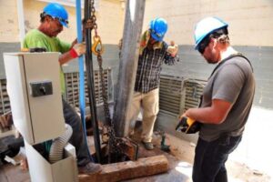 Colector dañado en exteriores