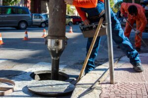 pocero-urgente-trabajando en alcantarillado